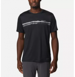 COLUMBIA HIKE GRAPHIC SS TEE ΑΝΔΡΙΚΗ ΜΠΛΟΥΖΑ 2036565-010 ΜΑΥΡΟ