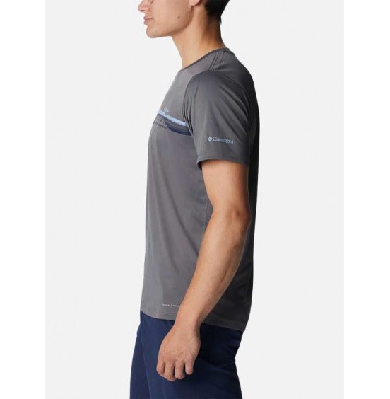 COLUMBIA HIKE GRAPHIC SS TEE ΑΝΔΡΙΚΗ ΜΠΛΟΥΖΑ 2036565-023 ΓΚΡΙ