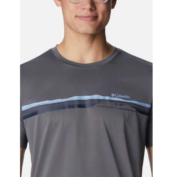 COLUMBIA HIKE GRAPHIC SS TEE ΑΝΔΡΙΚΗ ΜΠΛΟΥΖΑ 2036565-023 ΓΚΡΙ