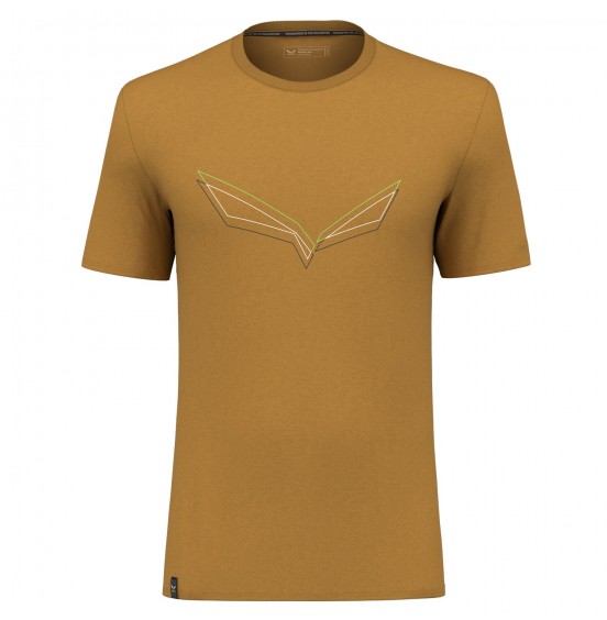 SALEWA PURE EAGLE FRAME DRY T-SHIRT GOLDEN BROWN MELANGE (28448-7026)