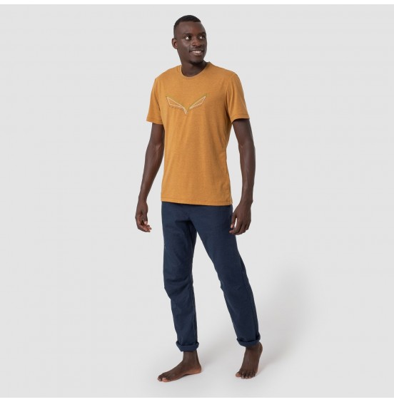 SALEWA PURE EAGLE FRAME DRY T-SHIRT GOLDEN BROWN MELANGE (28448-7026)