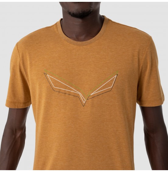 SALEWA PURE EAGLE FRAME DRY T-SHIRT GOLDEN BROWN MELANGE (28448-7026)