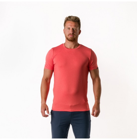 NORTHFINDER DEMYS RECYCLED FIBRE ACTIVE SHIRT RED MELANGE (TR-3539SP)