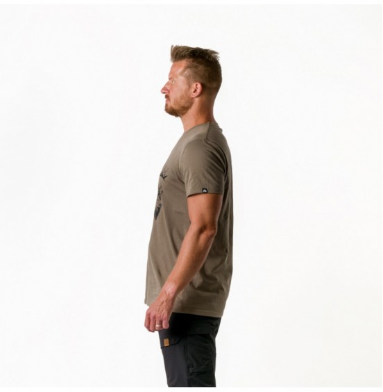 NORTHFINDER BENNIE TR-3812AD-263 men's organic cotton t-shirt greengray