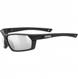 UVEX SPORTSTYLE 225 SUNGLASSES BLACK MAT/SILVER (S5320252216)