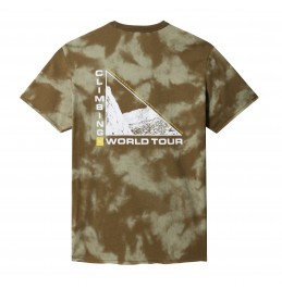 THE NORTH FACE SS HIMALYA BOTTLE SOURCE TEE MILITARY OLIVE TIE DYE PRINT (NF0A7QAH517)