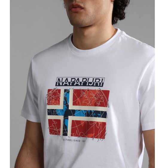 NAPAPIJRI GUIRO SS TEE BRIGHT WITE (NP0A4H220021)