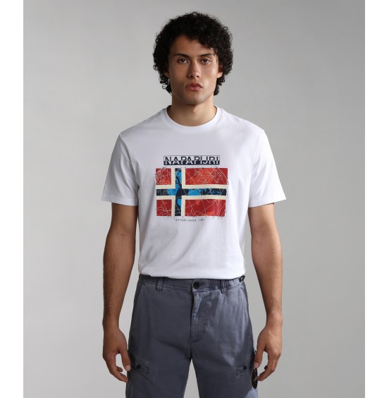 NAPAPIJRI GUIRO SS TEE BRIGHT WITE (NP0A4H220021)