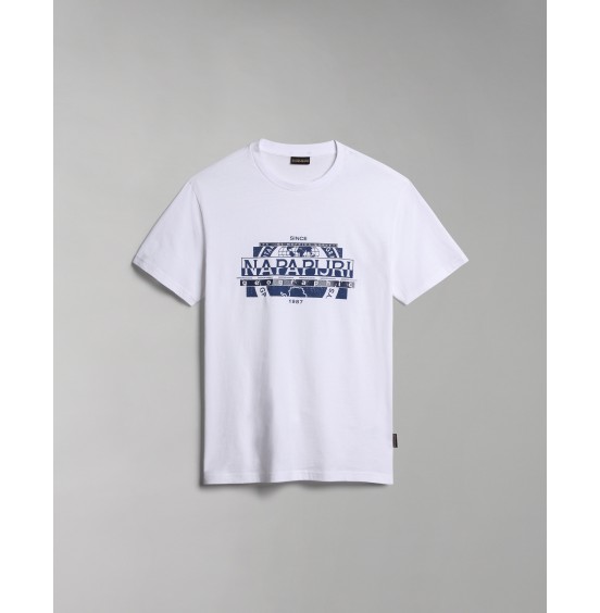 NAPAPIJRI MANTA SS TEE BRIGHT WHITE (NP0A4H2C0021)