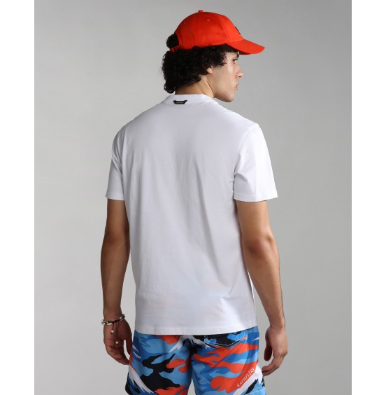 NAPAPIJRI MANTA SS TEE BRIGHT WHITE (NP0A4H2C0021)