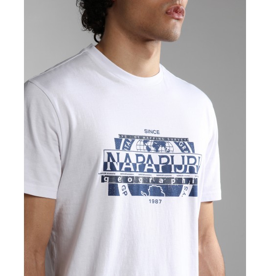 NAPAPIJRI MANTA SS TEE BRIGHT WHITE (NP0A4H2C0021)