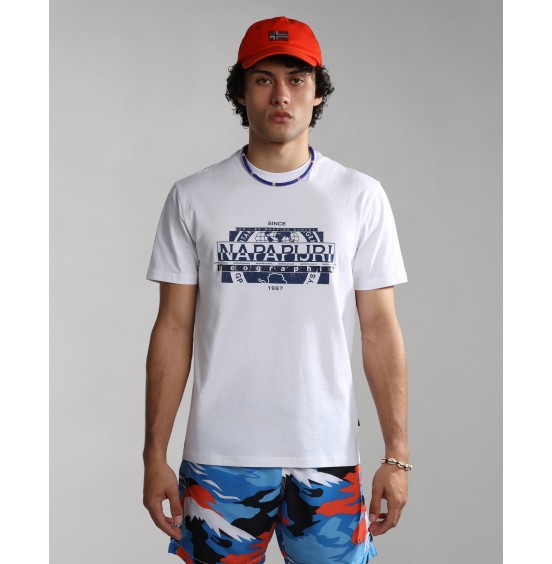 NAPAPIJRI MANTA SS TEE BRIGHT WHITE (NP0A4H2C0021)
