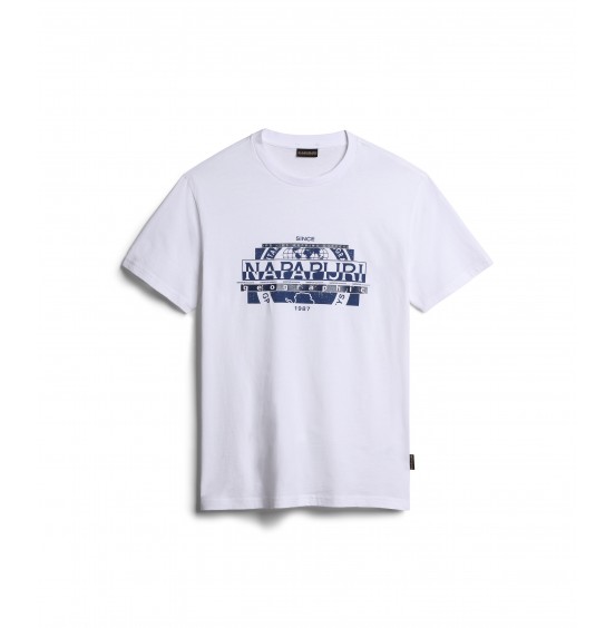 NAPAPIJRI MANTA SS TEE BRIGHT WHITE (NP0A4H2C0021)