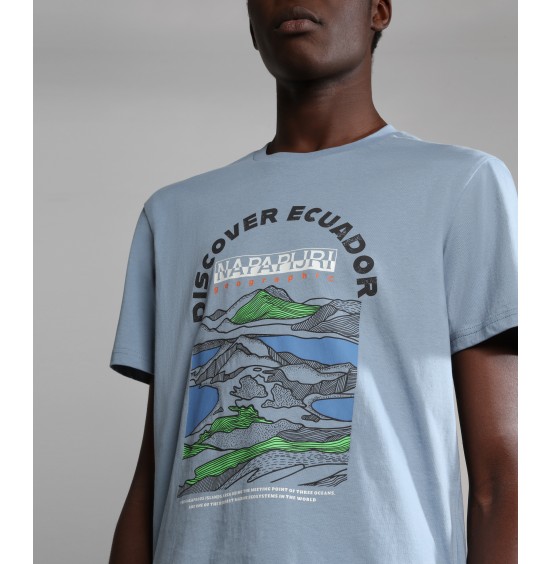 NAPAPIJRI SANGAY SS TEE BLUE FADED (NP0A4H2DB2B1)