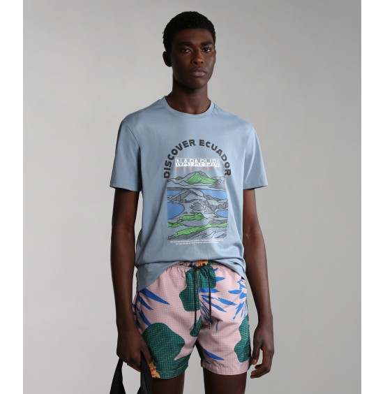 NAPAPIJRI SANGAY SS TEE BLUE FADED (NP0A4H2DB2B1)