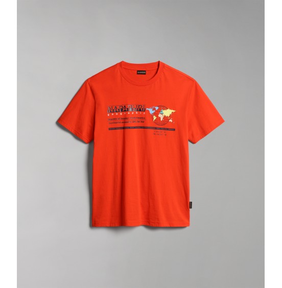 NAPAPIJRI SANGAY SS TEE RED CHERRY (NP0A4H2DR051)