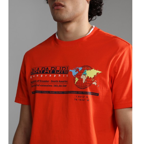 NAPAPIJRI SANGAY SS TEE RED CHERRY (NP0A4H2DR051)