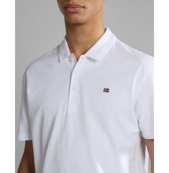 NAPAPIJRI EALIS POLO SS TEE BRIGHT WHITE (NP0A4H8B0021)