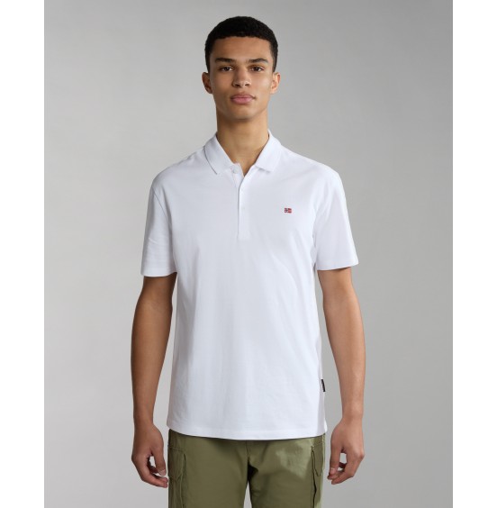 NAPAPIJRI EALIS POLO SS TEE BRIGHT WHITE (NP0A4H8B0021)
