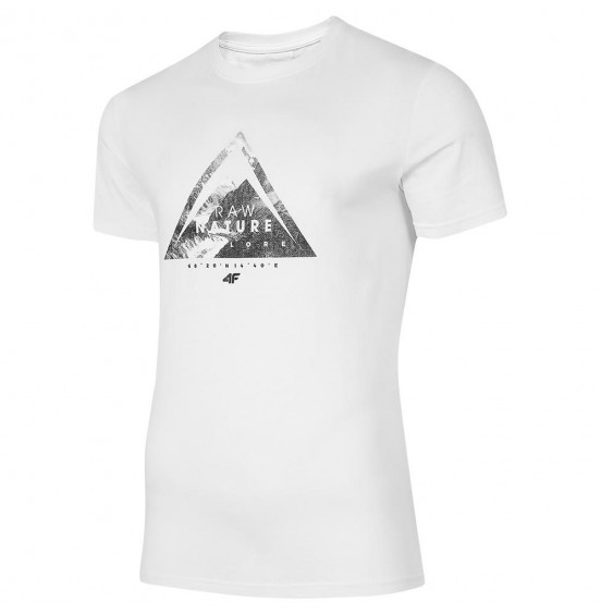 4F MEN'S T-SHIRT WHITE (H4L22-TSM072-10S)