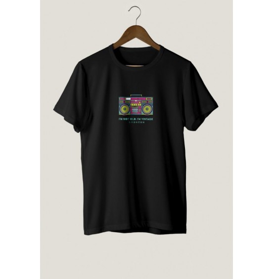 LOBSTER VINTAGE TEE BLACK W1022