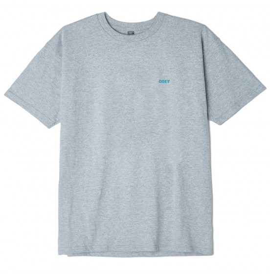 OBEY BOLD II CLASSIC T-SHIRT HEATHER GREY (165262710)