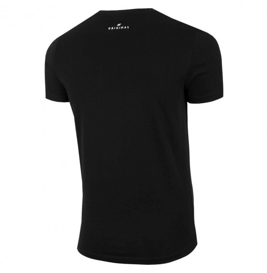 4F MEN'S T-SHIRT DEEP BLACK (H4L21-TSM019)