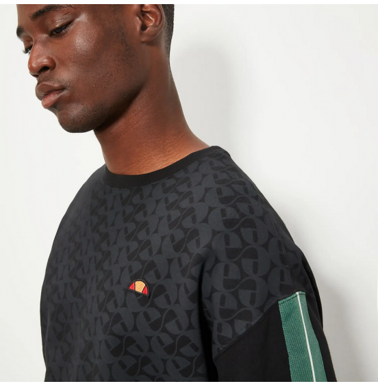 ELLESSE ITALIE SWEATSHIRT ΑΝΤΡΙΚΟ ΦΟΥΤΕΡ ΜΑΥΡΟ SHT19012-011