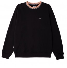 OBEY VERNER ARGYLE CREWNECK BLACK (112480098-BLK)
