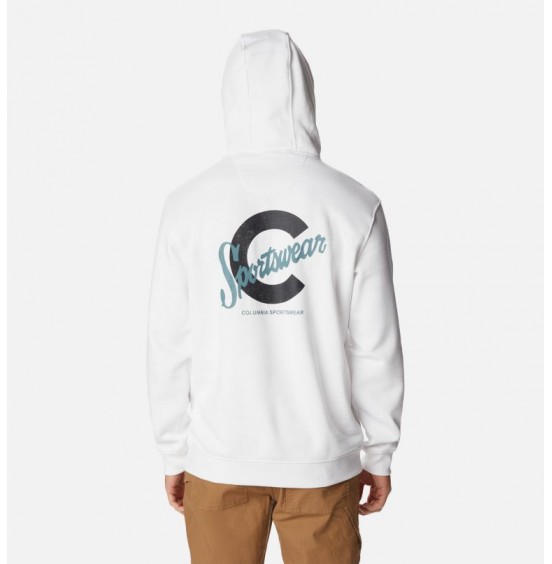 COLUMBIA CSC BASIC LOGO II HOODIE WHITE (1681664108)