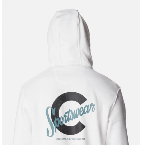 COLUMBIA CSC BASIC LOGO II HOODIE WHITE (1681664108)