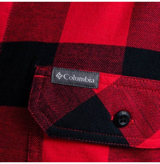 COLUMBIA FLARE GUN STRECH FLANNEL RED/BLACK (1861582-614)