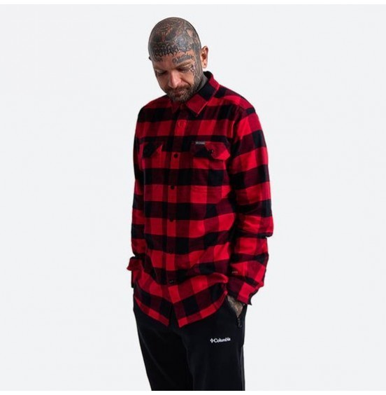 COLUMBIA FLARE GUN STRECH FLANNEL RED/BLACK (1861582-614)