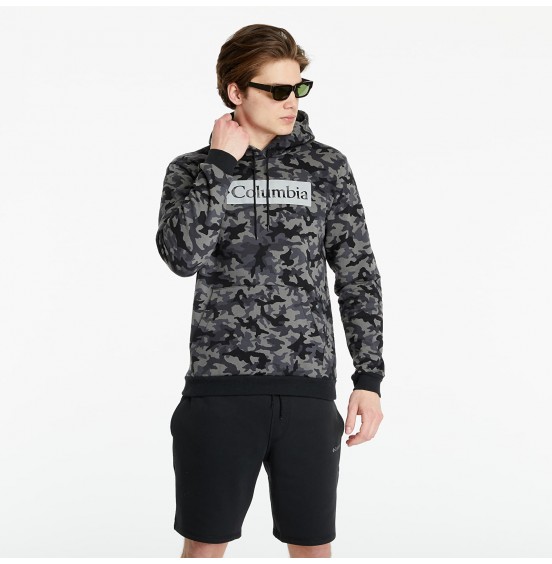 COLUMBIA M LOGO PRINTED HOODIE BLACK CAMO (1911652011)
