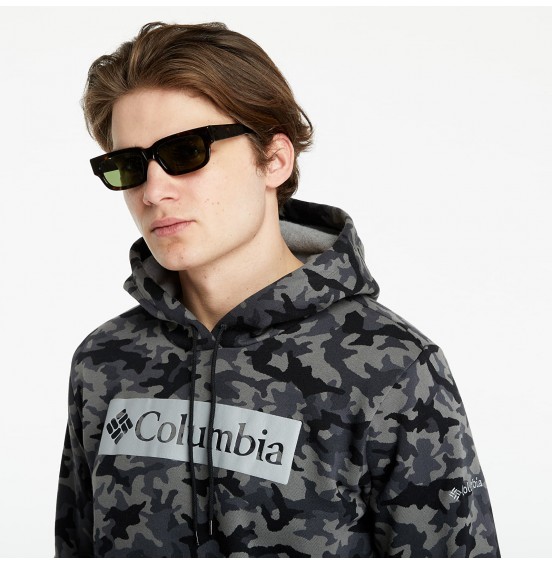 COLUMBIA M LOGO PRINTED HOODIE BLACK CAMO (1911652011)