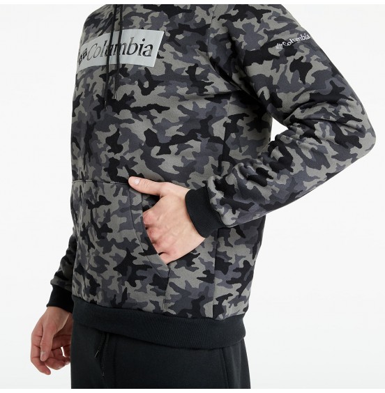 COLUMBIA M LOGO PRINTED HOODIE BLACK CAMO (1911652011)