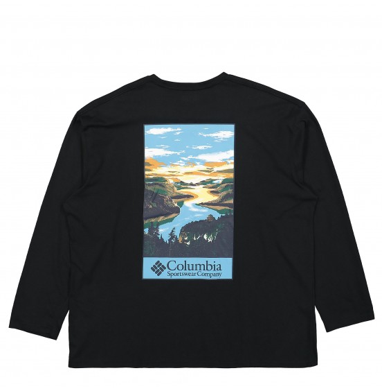 COLUMBIA CSC ALPINE WAY RELAXED LS TEE BLACK (2013731013)
