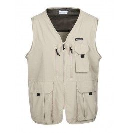 COLUMBIA SILVER RIDGE UTILITY VEST ANCIENT FOSSIL (2030733271)