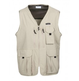 COLUMBIA SILVER RIDGE UTILITY VEST ANCIENT FOSSIL (2030733271)