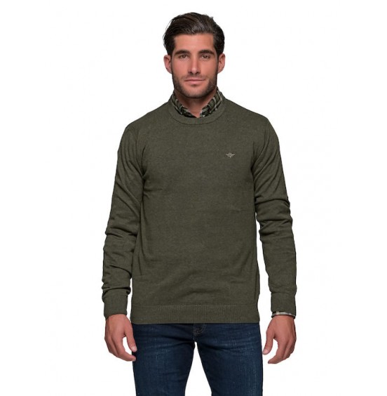 GNIOUS ΑΝΤΡΙΚΟ ΜΑΚΡΥΜΑΝΙΚΟ ΠΟΥΛΟΒΕΡ FOREST GREEN 21-300186-5545