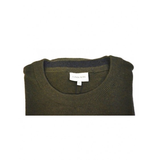 GNIOUS ΑΝΤΡΙΚΟ ΜΑΚΡΥΜΑΝΙΚΟ ΠΟΥΛΟΒΕΡ FOREST GREEN 21-300186-5545