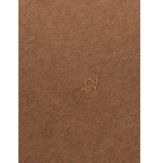 GNIOUS ΑΝΤΡΙΚΟ ΜΑΚΡΥΜΑΝΙΚΟ ΠΟΥΛΟΒΕΡ COFFEE BROWN 21-300186-6529