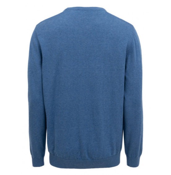 GNIOUS ΑΝΤΡΙΚΟ ΜΑΚΡΥΜΑΝΙΚΟ ΠΟΥΛΟΒΕΡ COLONY BLUE 21-300186-7599