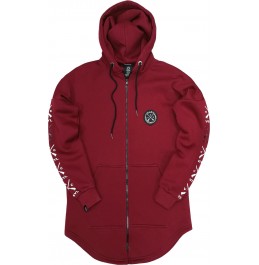 VINYL ART CLOTHING HOODIE WITH FULL ZIP ΜΠΟΡΝΤΩ 78451