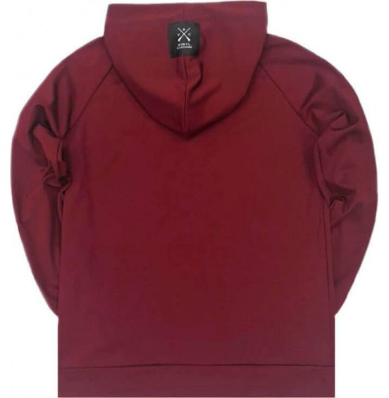VINYL ART CLOTHING HOODIE WITH FULL ZIP ΜΠΟΡΝΤΩ 78451