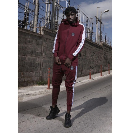 VINYL ART CLOTHING HOODIE WITH FULL ZIP ΜΠΟΡΝΤΩ 78451