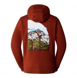 THE NORTH FACE M SEASONAL GRAPHIC HOODIE NF0A7X1PUBC1 BRANDY BROWN