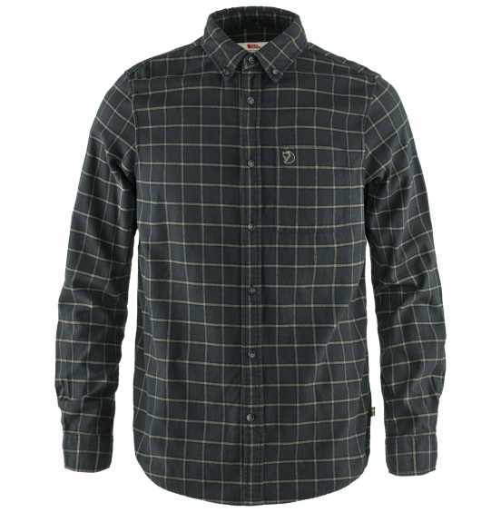 FJALLRAVEN Övik Flannel Shirt M  F82979 030 DARK GREY