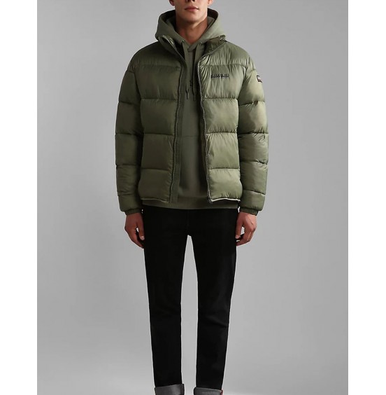 NAPAPIJRI B-BOX HOODIE GREEN LICHEN (NP0A4GBEGAE1)