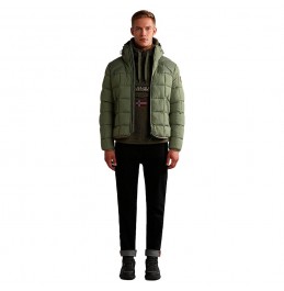NAPAPIJRI T-BURGEE HOODIE FLEECE GREEN LICHEN (NP0A4GJ3GAE1)